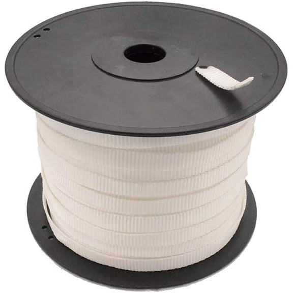 5/8" Heavy Duty Woven Cord Strapping, 492 FT | 1,250 lb, Pull Tape/Mule Webbing, Polyester Pulling Tape, Flat Rope