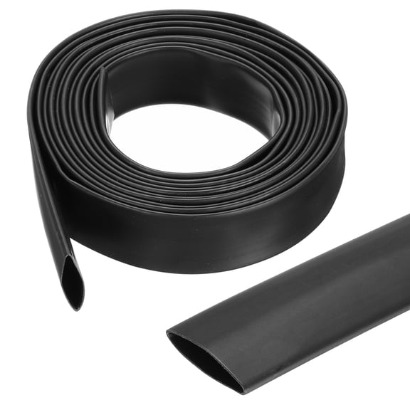 Uxcell 5/8" Heat Shrink Tubing Waterproof 4:1 Dual Wall Marine Adhesive Lined Industrial Heat Shrink Tube Wiring Wrap 10ft Black