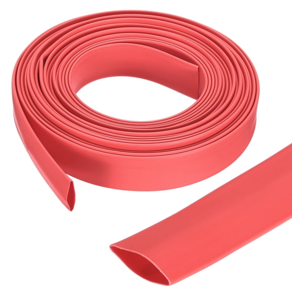 Uxcell 5/8" Heat Shrink Tubing Waterproof 4:1 Dual Wall Marine Adhesive Lined Industrial Heat Shrink Tube Wiring Wrap 20ft Red