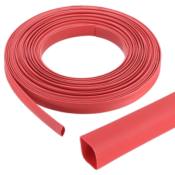 5/8 Inch 65ft Wire Heat Shrink Tubing 3:1 Double-sided Wrap Red