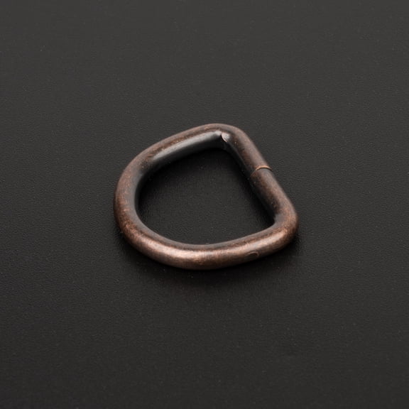 Country Brook Design® 5/8 Inch Antique Copper Welded D-Rings, 50 Pack