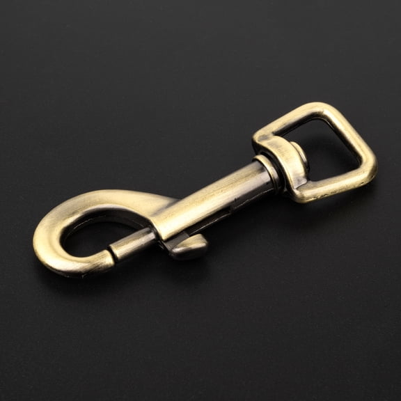 Country Brook Design® 5/8 Inch Brushed Brass Swivel Snap Hooks, 10 Pack