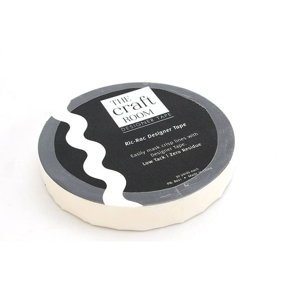 5/8 Inch Designer Tape - Low Tack, Low Adhesive Painters Shape Tape, 30 yards - Ric Rac