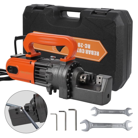 5/8 Inch Electric Hydraulic Cutter,Portable Cutter,Cutting up to 5/8 Inch #5 4-16mm Steel with Blades Cutting Speed 3S Heavy Duty Concrete Construction Tools