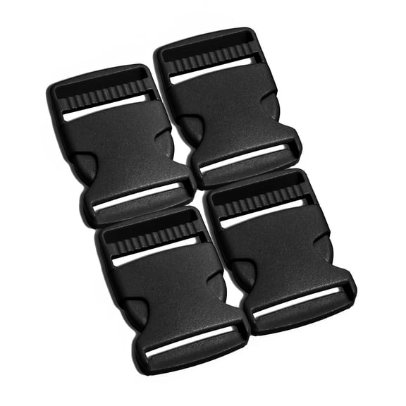 4 Pcs Plastic Side Release Buckles Black 1.5 inch Buckles for Straps 38mm Perfect for Paracord Bracelets Craft Accessories Backpack Straps and Pet Collars Strap Webbing Backpack Accessories