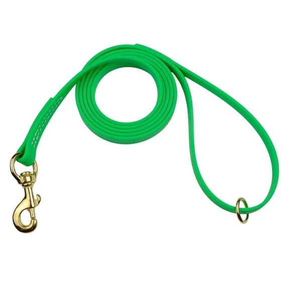 Redline K9 Sport / All Weather BioThane Dog Leash 5/8-Inch x 4' - Green