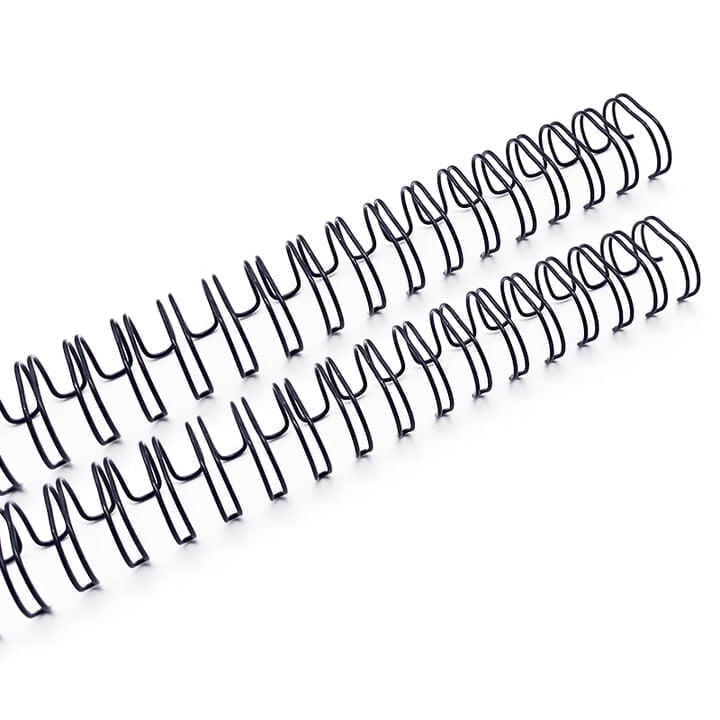 50 Pack Double Loop Wire Binding Spines, 5/8 inch Binding Wires, 2:1 Pitch 21-Loop for Letter Size, Holds up to 140 Sheets to Bind Reports and Projects