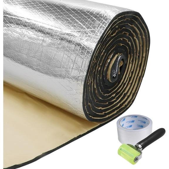 5/8 Inch Thick Heat-Resistant Sound Deadening Mat 15 mm Closed Cell Foam Car Bonnet Heat&Noise Insulation Dampening (40"W)