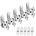 5/8 Inch Thumb Operated Cam Lock Set 5Pcs Metal Replacement Cylinder ...