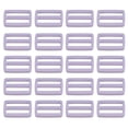 thumbnail image 1 of 5/8 Inch Tri-Glide Slide Buckles Webbing Strap Fastener, Light Violet, 50 Pack, 1 of 5