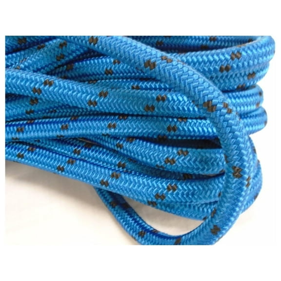 5/8 Inch by 100 Feet Double Braid Polyester Arborist Rope, Blue and Black