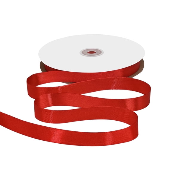 THEGLY 5/8 inch x 100 Yard Red Satin Ribbon Perfect for Gift Wrapping, Weddings, Crafts,Christmas,Easter,Floral Arrangements,Hair Styling,Invitation Decor & More