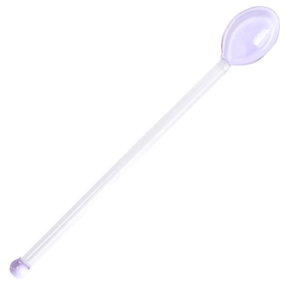 5.8 Inches Coffee Spoons,Stirring Spoons,Long Handle Iced Tea Spoon,Exquisite Glass Teaspoons,Ice Cream Spoons,Decorative Espresso Spoons for Latte Tea Dessert Yogurt and Cocktail(White)