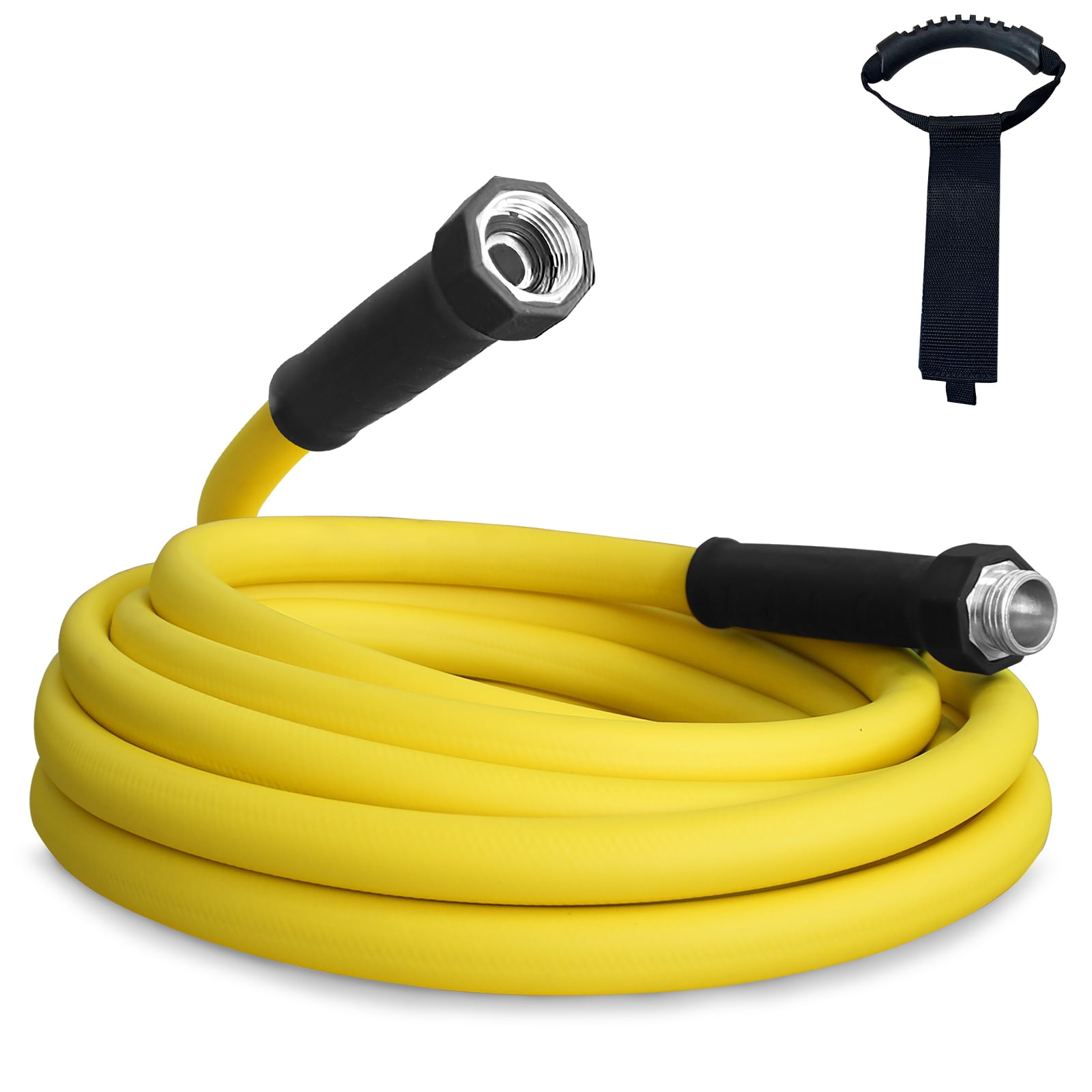 5/8”Inner RV Water Hose 15FT Drinking Fresh Potable Water Safe Hose for Camper/Garden/Boat/Farm/Home, No Kinking, Flexible, Wear-resistant, 150PSI Work Pressure, Yellow