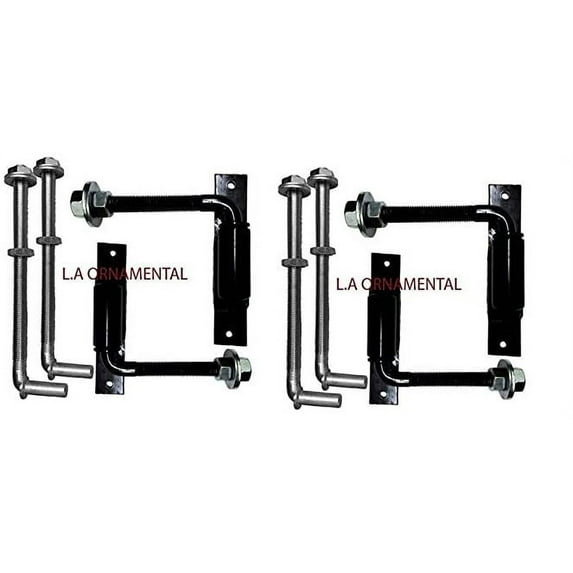 5/8" J-Bolt Barrel Heavy Duty Driveway Gates Hinges Large Heavy Gates, Steel, Iron, Wood, Aluminum Adjustible Pivot - Extended J-Bolt