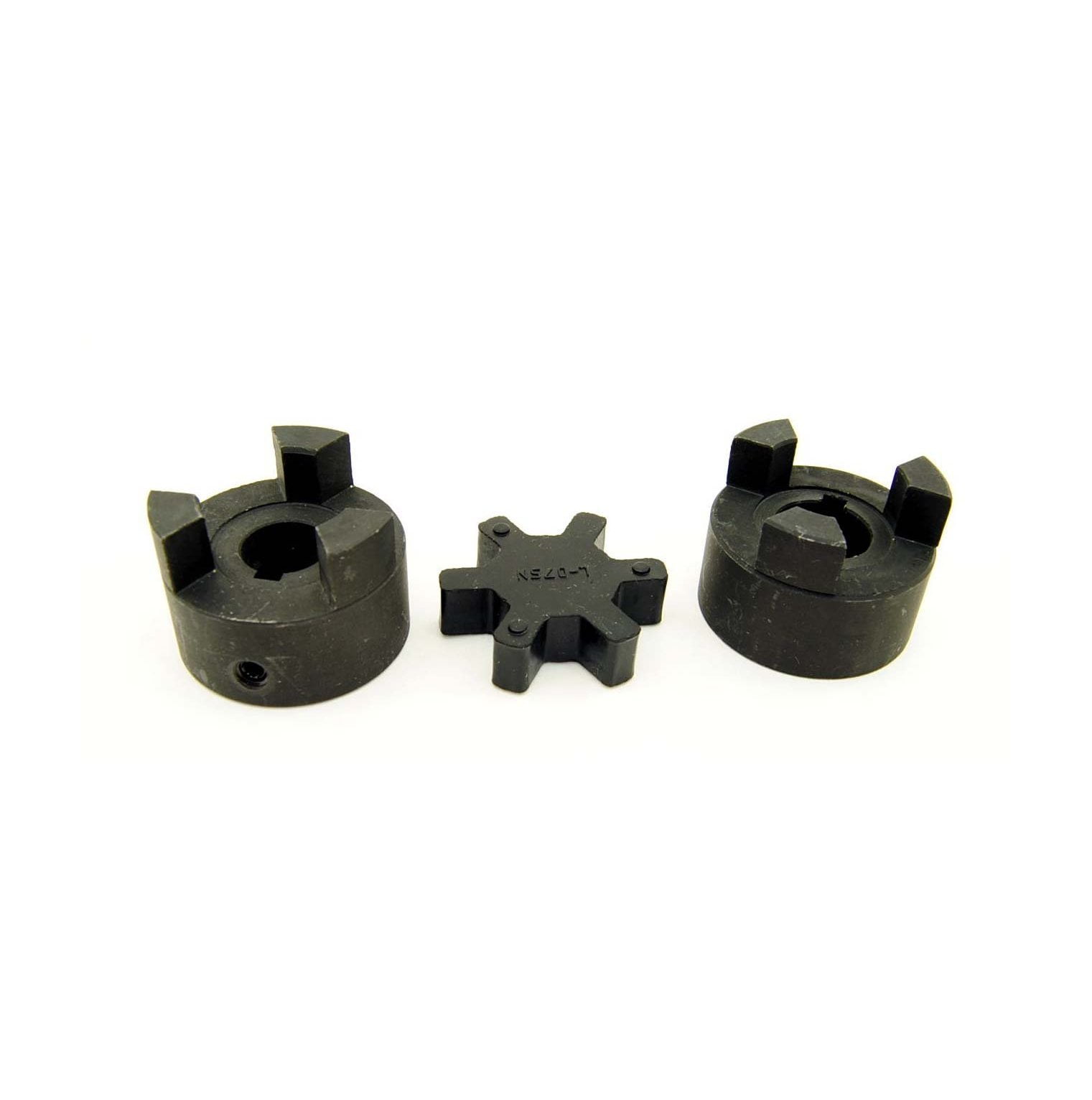 Lexar Industrial L075 Flexible Coupling Set - 7/16" To 7/8" Bore, Buna-N Rubber Spider, 3-Piece