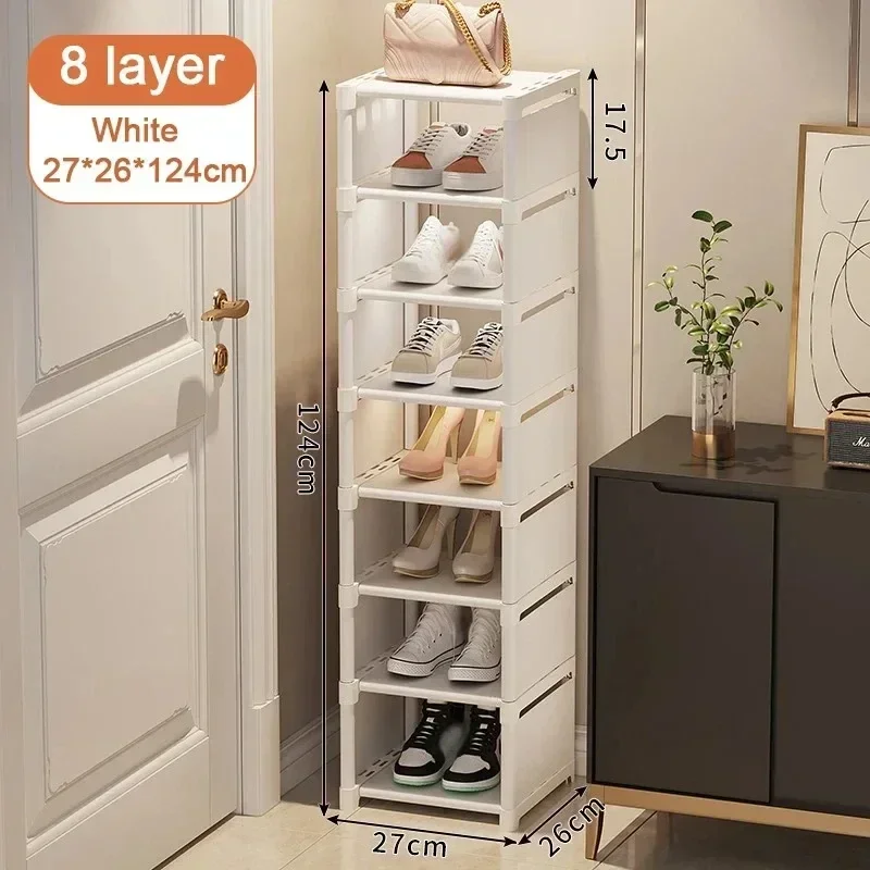 5-8 Layer Shoe Rack Metal Multi-Layer Stackable Adjustable Simple Shoe ...