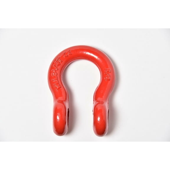 5/8" Lift Tow Bow Shackle D-Ring w 3/4" Screw Pin WLL 7000 lbs 3.25T Multi-Color - SHACKLE: Red PIN: Galvanized - 1