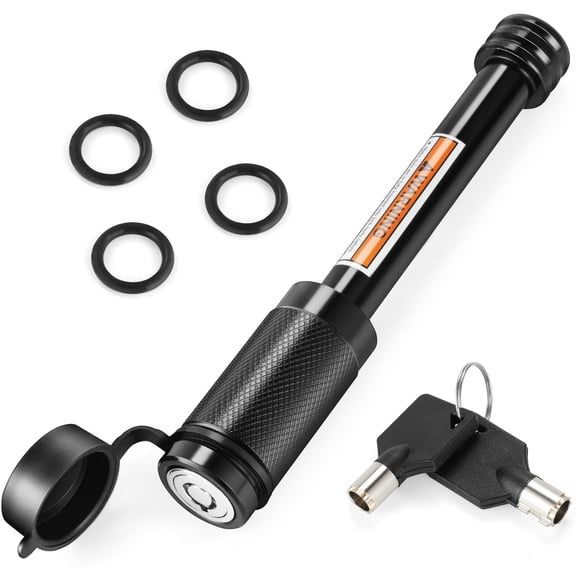 5/8" Locking Hitch Pin with Anti-Rattle O-Rings for 2"/2.5" Class III-IV Receivers