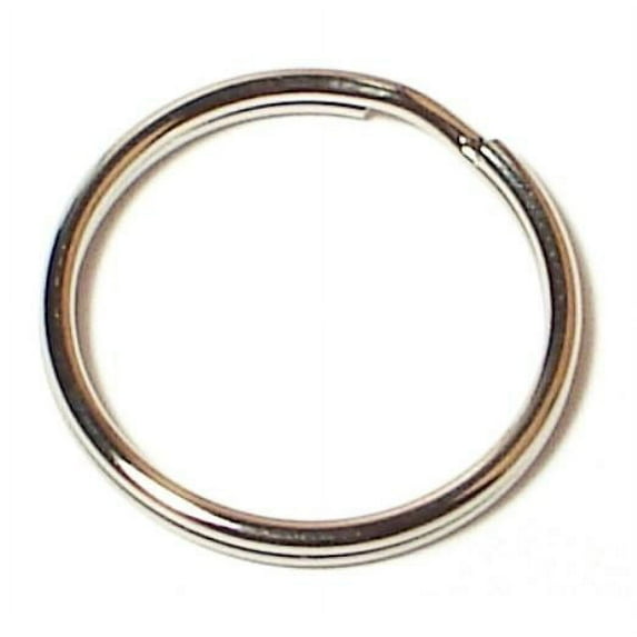 5/8" Nickel Split Key Rings (40 pcs.)