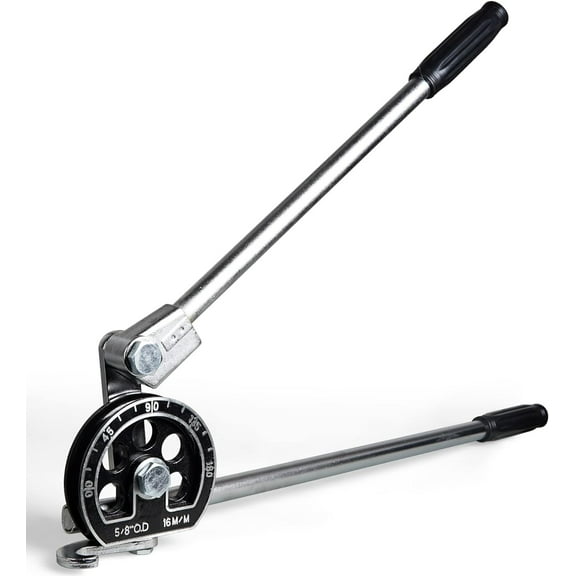 5/8" O.D. Tube Bender Manual Tubing Pipe Bending Tool 180 Degree Bending Angle HVAC Repair for Copper Aluminum Tubes