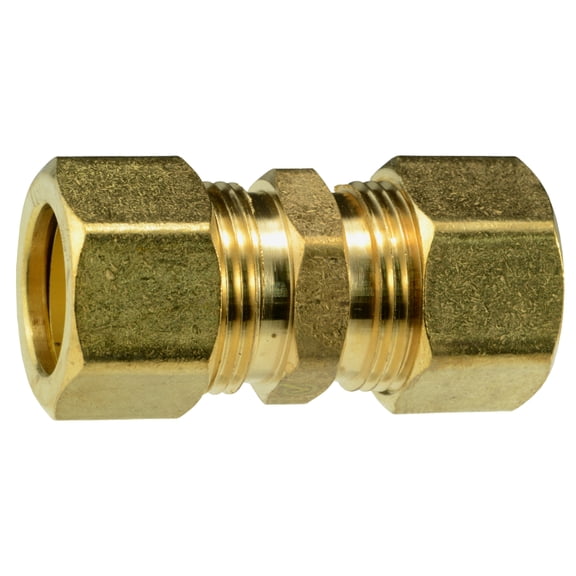 5/8" OD X 5/8" OD Brass Compression Unions (2 pcs.)