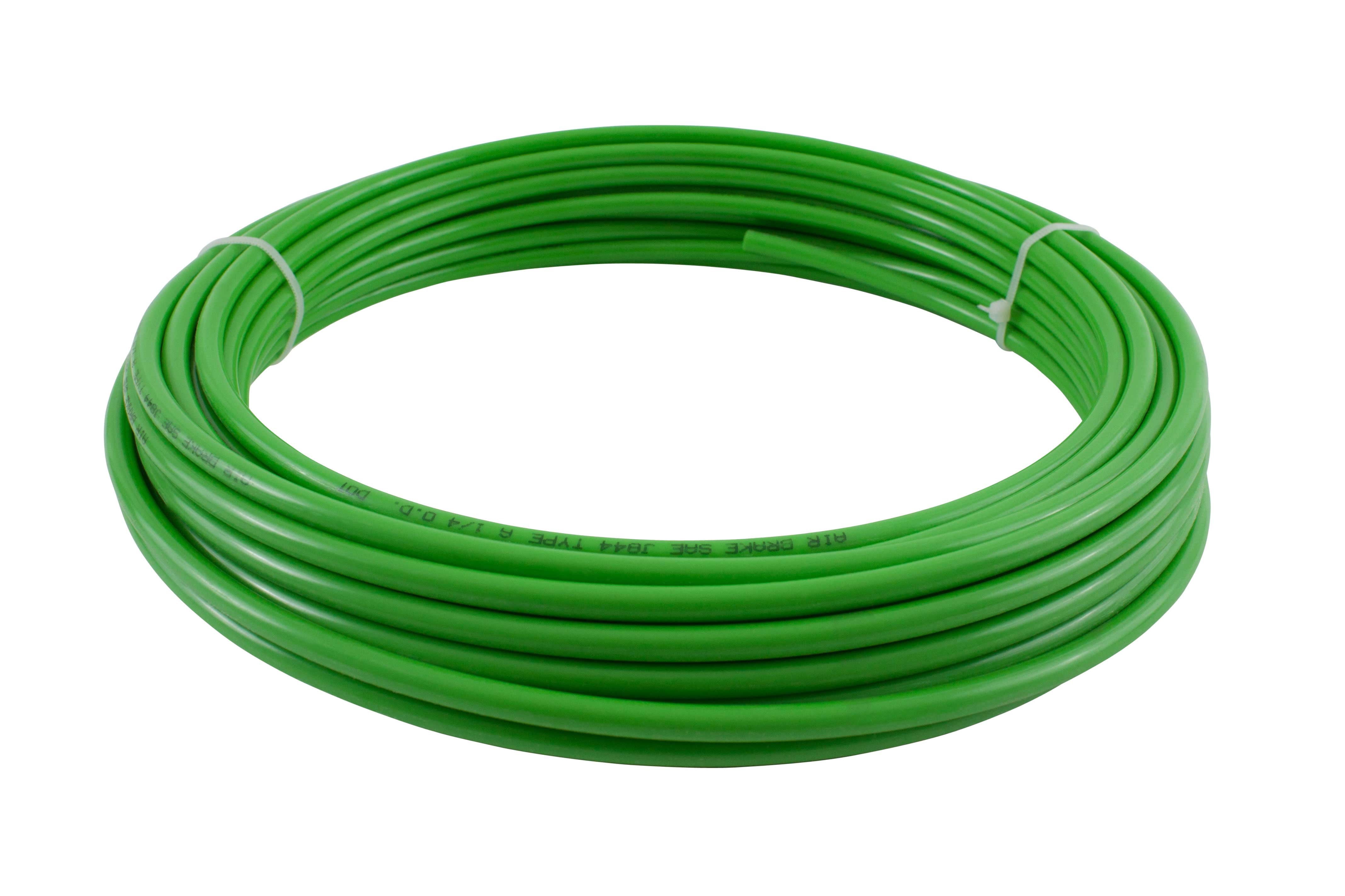 5/8" OD x 100' Green SAE J844 Nylon Air Brake Tubing DOT Compliant | Pneumatic Nylon Air Line Hose for Air Brake System