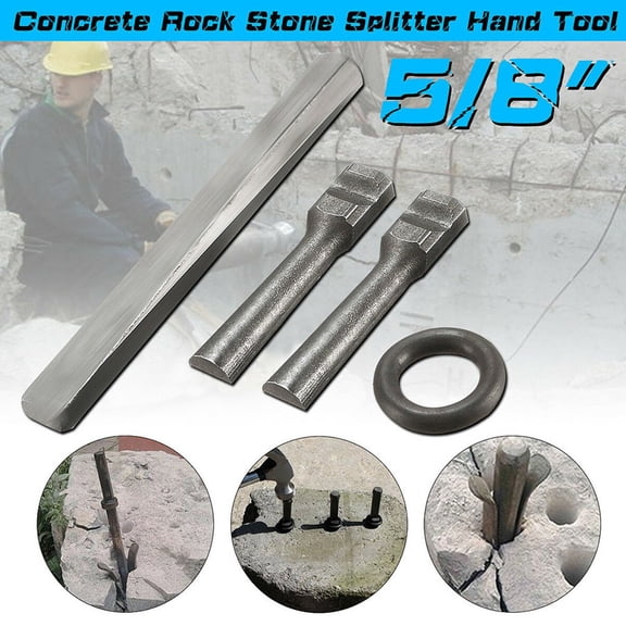 5/8\'\' Plug Wedges Feather Shims Concrete Rock Stone Splitter Hand Tool 16Mm Stone Splitting Tools For Construction Tools Parts