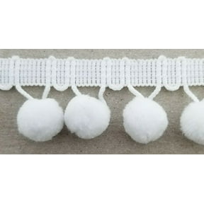 5/8" Pom Pom Poly Ball Fringe- 12 Continuous Yards - Many Colors!