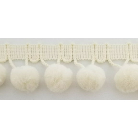 5/8" Pom Pom Poly Ball Fringe- 12 Continuous Yards - Many Colors!