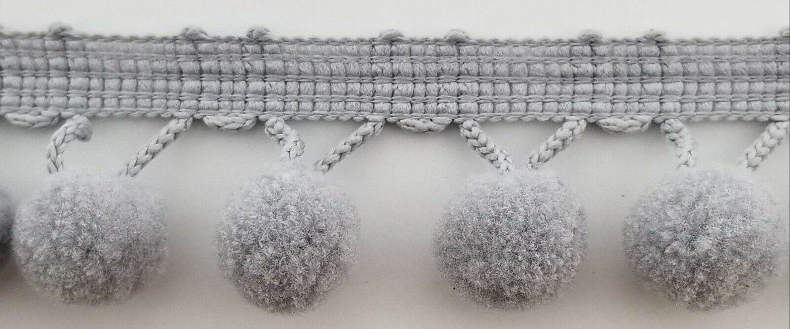 5/8" Pom Pom Poly Ball Fringe- 12 Continuous Yards - Many Colors!