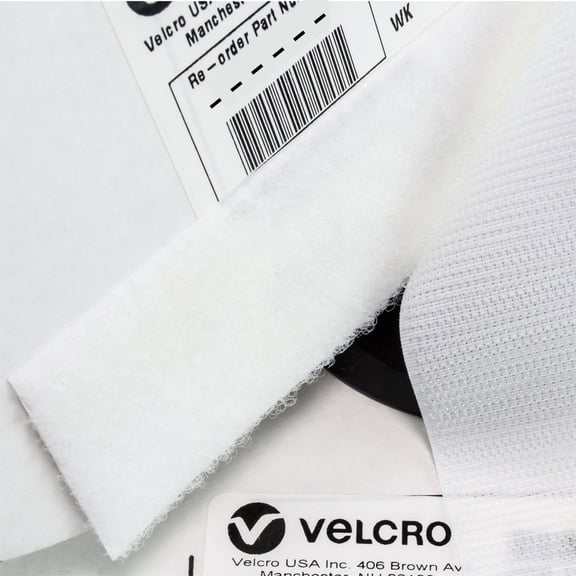 5/8" - VELCRO® Brand Loop 3610 Knit Nylon Sew-On - White