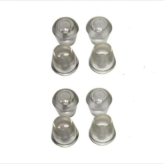 5/8" Vinyl Teardrop Transparent Chair Leg Cap Floor Protectors. Protect Your Floors from Scratches and Reduce Noise ( 8 Pack )