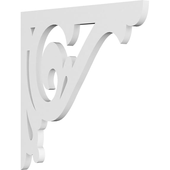 5/8"W X 12"D X 12"H Bordeaux Architectural Grade PVC Bracket