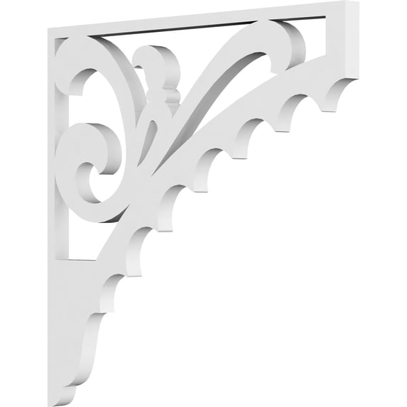 5/8"W X 12"D X 12"H Genova Architectural Grade PVC Bracket