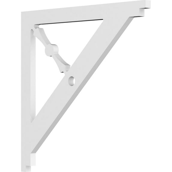 5/8"W X 14"D X 14"H Artisan Architectural Grade PVC Bracket