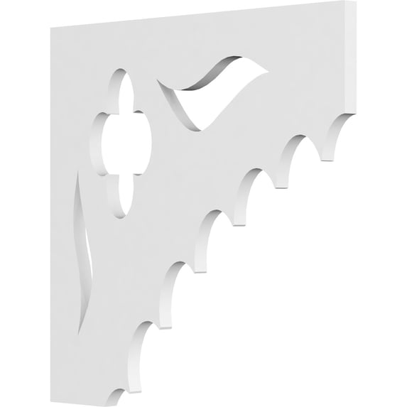 5/8"W X 14"D X 14"H Wellington Architectural Grade PVC Bracket