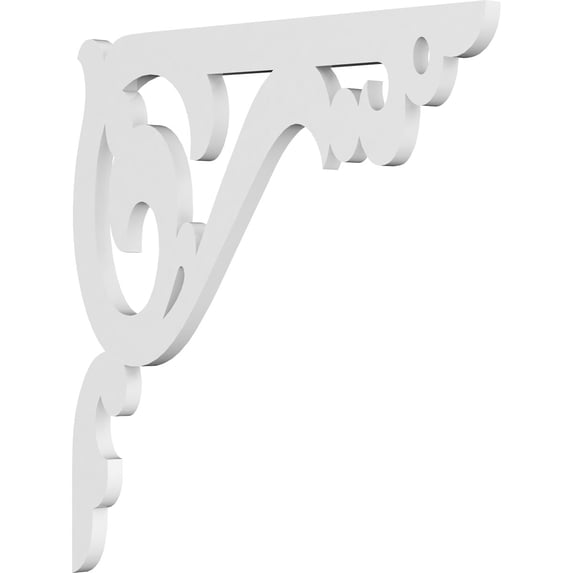 5/8"W X 16"D X 16"H Amber Architectural Grade PVC Bracket