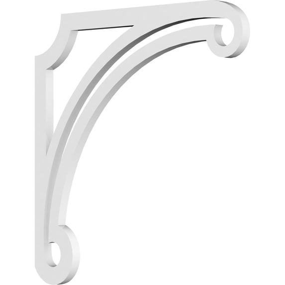 5/8"W X 16"D X 16"H Arch Architectural Grade PVC Bracket