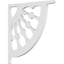 5/8"W X 16"D X 16"H Classic Wagon Wheel Architectural Grade PVC Bracket