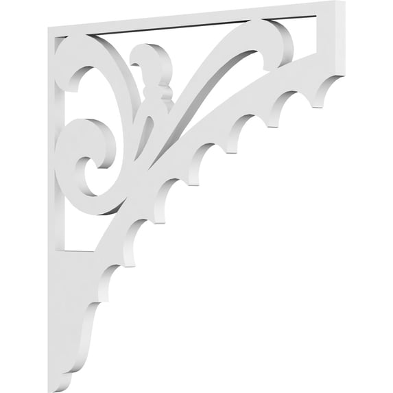 5/8"W X 16"D X 16"H Genova Architectural Grade PVC Bracket