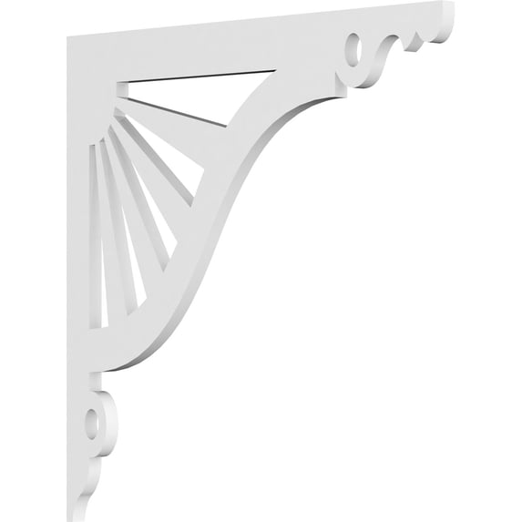 5/8"W X 18"D X 18"H Marshall Architectural Grade PVC Bracket
