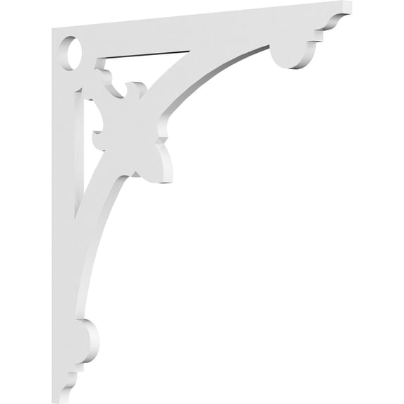 5/8"W X 18"D X 18"H Sellek Architectural Grade PVC Bracket