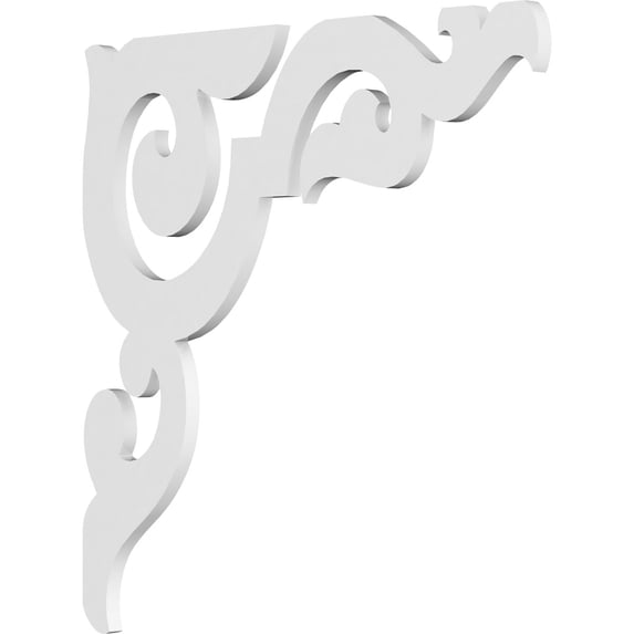 5/8"W X 20"D X 20"H Rotherham Architectural Grade PVC Bracket
