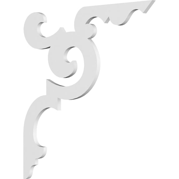 5/8"W X 22"D X 22"H Benson Architectural Grade PVC Bracket