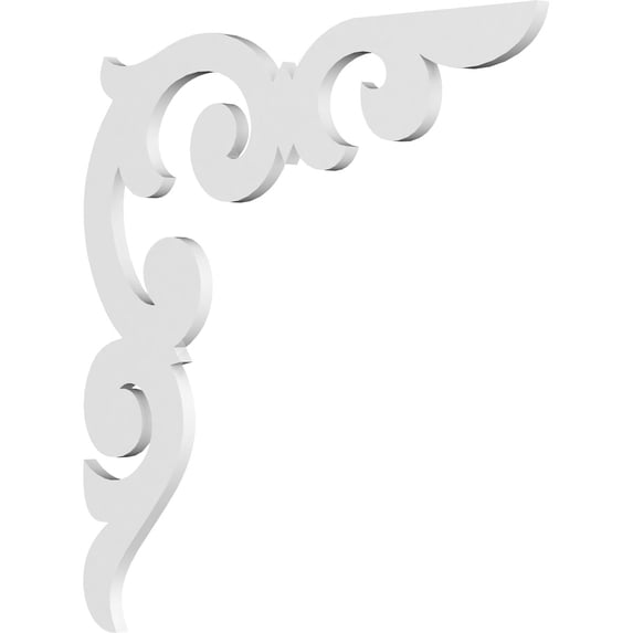 5/8"W X 22"D X 22"H Kendall Architectural Grade PVC Bracket