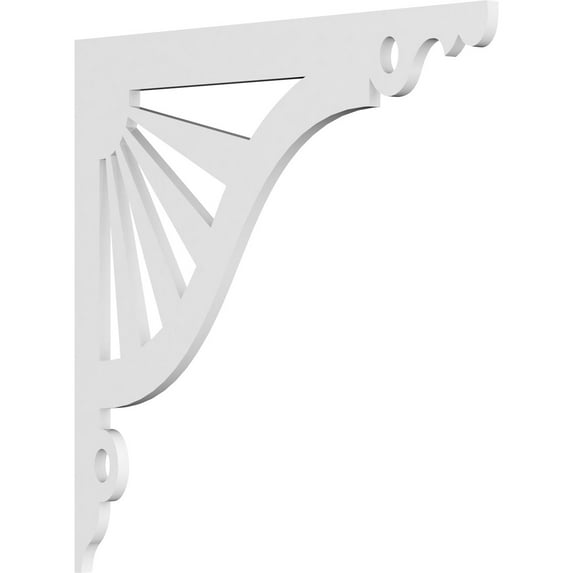 5/8"W X 22"D X 22"H Marshall Architectural Grade PVC Bracket