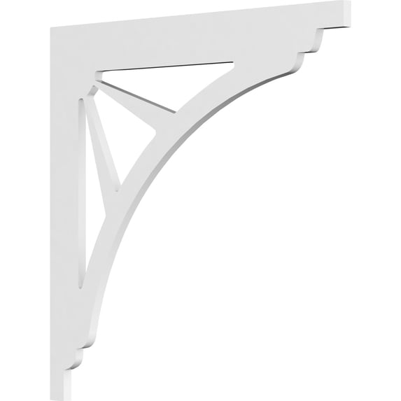 5/8"W X 22"D X 22"H Stanford Architectural Grade PVC Bracket