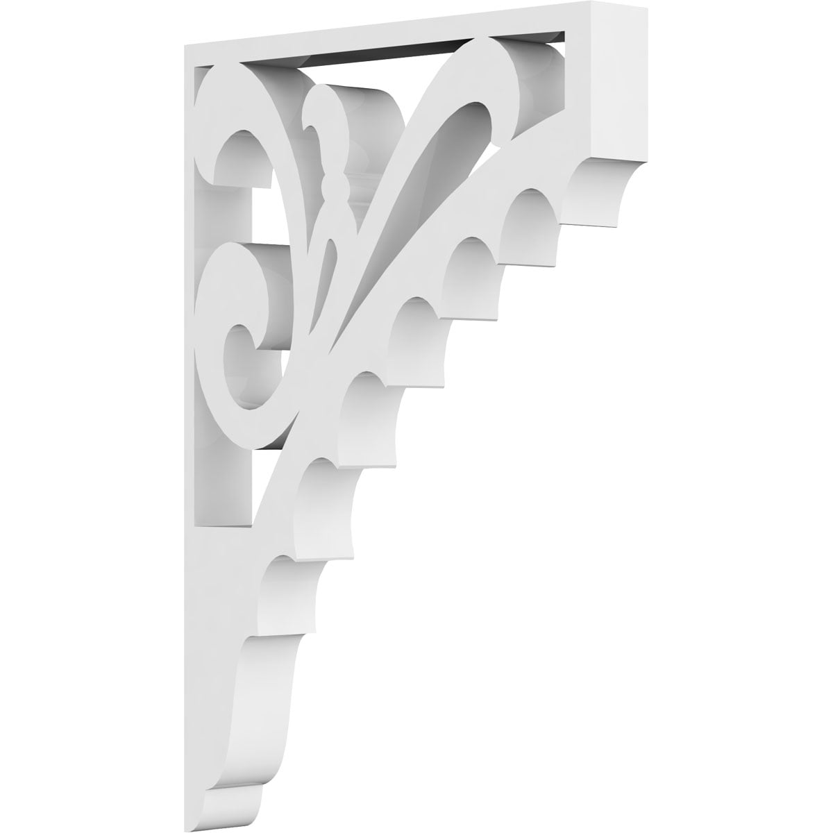 Genova Architectural Grade White PVC Decorative Bracket