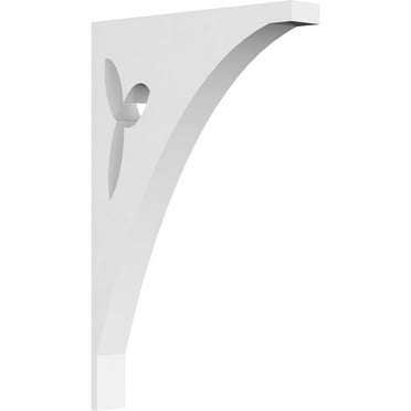 5/8"W X 4"D X 6"H Naple Architectural Grade PVC Bracket